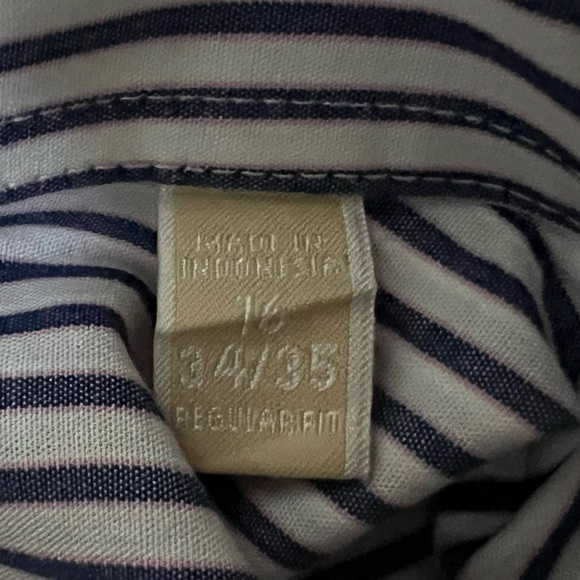 MICHAEL KORS BUTTON DOWN REGULAR FIT MEN'S LONG SLEEVE DRESS SHIRT LRG (16)34/35 - Picture 10 of 16